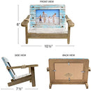 Beach Chair Photo Frame: Holds 4x6 Horizontal Photo.Tabletop Display