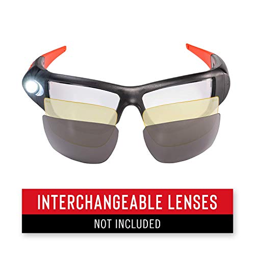 SPG400 Rechargeable Lighted LED Safety Glasses with Built-In Inspection Beam