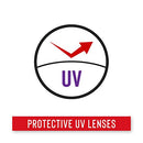 SPG400 Rechargeable Lighted LED Safety Glasses with Built-In Inspection Beam
