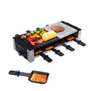 Raclette Table Grill, Electric Indoor Grill Korean BBQ Grill, 1200W Removable 2-in-1