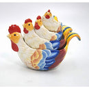 Rooster Measuring Cup Set of 4, 7-1/2 inches long, Brown