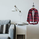 Wall Mounted Coat Hooks 5 Pack Heavy Duty Black Hardware Robe Hooks Decorative