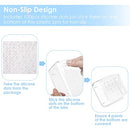 25 PCS Clear Plastic Drawer Organizers Set, 4-Size Versatile