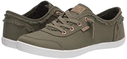 Skechers BOBS Women's 33492W Sneaker, Olive, 5.5 Wide