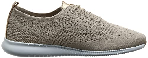 Cole Haan Women's 2.Zerogrand Stitchlite Oxford, rye Knit/Optic White, 7.5