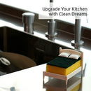 Clean Dreams Kitchen Sponge Holder - Plastic Dish Sponge Holder for Kitchen Sink