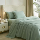 Full Size Sheet Sets Sage Green - 4 Piece Bed Sheets and Pillowcase Set for Full Bed
