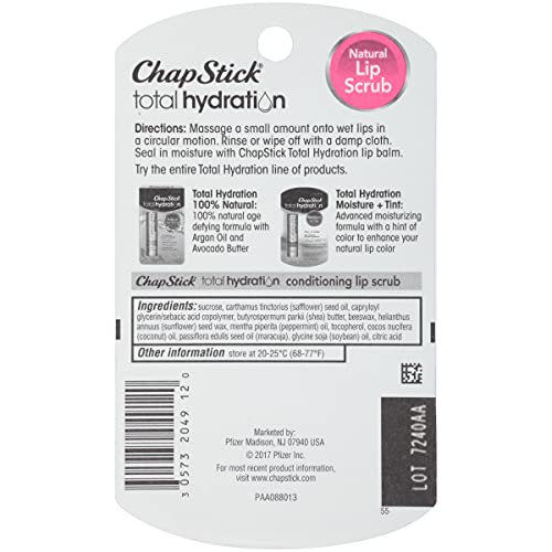 Total Hydration Conditioning Lip Scrub Fresh Peppermint, Lip Exfoliator - 0.27 Oz