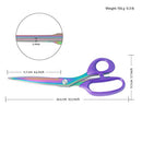 Titanium Coating Fabric Scissors, Professional Tailor Scissors, Ultra-Sharp Stainless Steel Blades