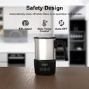Milk Steamer, Milk Frother 5-in-1 Electric Milk Steamer Frothing 13.5oz Hot/Cold Milk