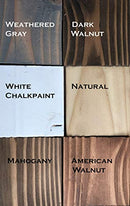 Hanging Wall Planter Wooden Hand Crafted Set of 2, Choice of Stain Color