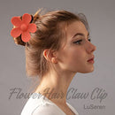 6 Pack 3 Inch Flower Claw Clips , Large Flower Hair Claw Clips for Women Thin Thick Curly