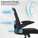 Ergonomic Desk Chair with Adjustable Height and Lumbar Support Swivel