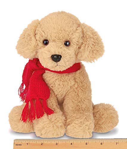 Bearington Grizwald Plush Stuffed Animal Golden Retriever Puppy Dog, 7.5 inches