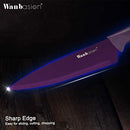 Purple Professional Kitchen Knife Chef Set, Kitchen Knife Set Stainless Steel