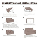 HOSIMA Piece Fit Stretch Sofa Covers - Polyester Spandex Printed Sofa Slipcovers