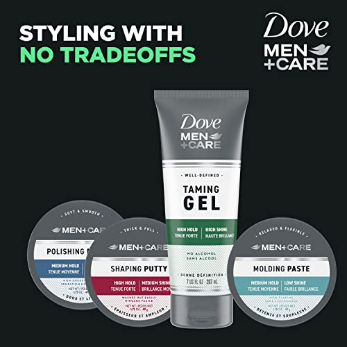 Dove Men+Care Styling Gel for a Strong Hold Hair Taming Gel Hair Styling Product