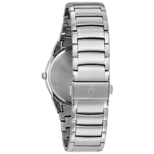 Bulova Classic Quartz Mens Watch, Stainless Steel, Silver-Tone (Model: 96B015)