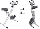 Folding Exercise Bike, 8 Levels of Resistance Stationary Bike, Bluetooth tracking & Tablet Holder