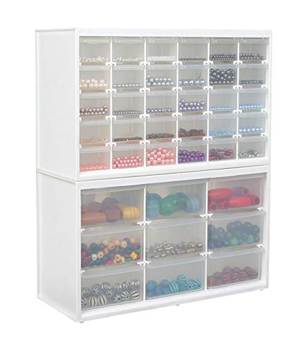 ArtBin 0365498 Store-in-Drawer Cabinet-14.375in x 6in x 8.675in, 9, White