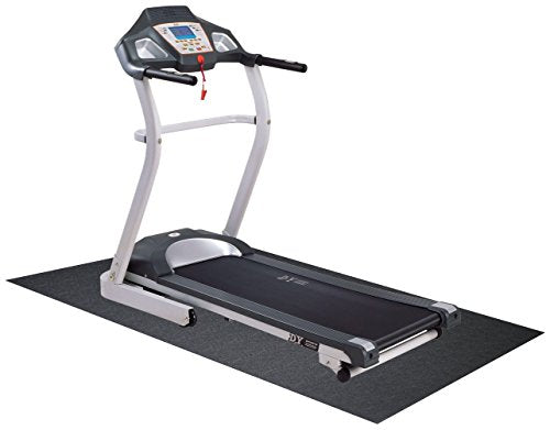 High Density Treadmill Exercise Bike Equipment Mat, 3 x 6.5-ft, Regular, Color-Black