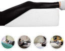 Leg Elevation Pillow with Foam Top - Leg Rest Relieves Back, Hip and Knee Pain
