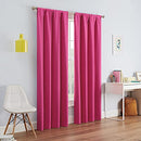 Modern Blackout Thermal Rod Pocket Window Curtain for Bedroom or Living Room