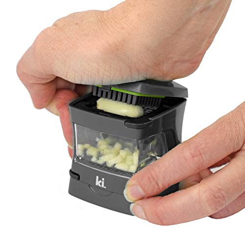 Kitchen Innovations Garlic-A-Peel Garlic Press, Crusher, Cutter, Mincer, and Storage