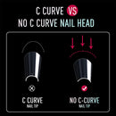 No C Curve Extra Long Coffin Nail Tips 420PCS Clear XXXL Acrylic False Nails Soft Gelly