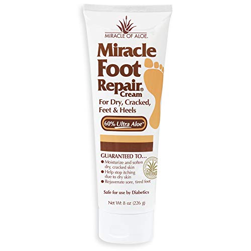 Foot Repair Cream | 60% Pure Aloe Vera Gel | Fast Relief for Dry, Cracked, Itchy Feet