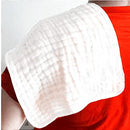 Muslin Burp Cloths 4 Pack Large 20" by 10" 100% Cotton 6 Layers Extra Absorbent and Soft