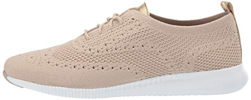 Cole Haan Women's 2.Zerogrand Stitchlite Oxford, rye Knit/Optic White, 7.5