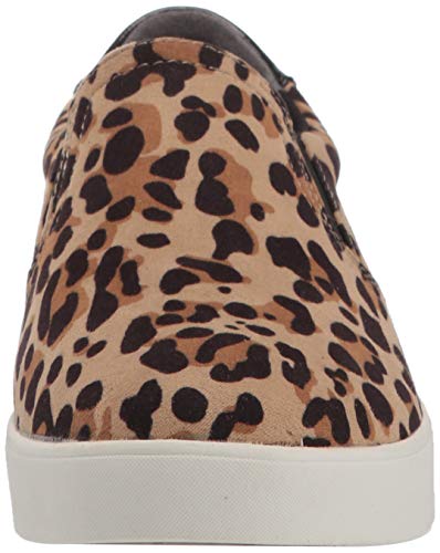 Dr. Scholl's Shoes Women's Madison Sneaker, Tan/Black Leopard Microfiber, 9