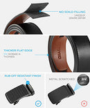 Ratchet Belt for men - Mens Belt Leather 1 3/8" for Casual Jeans - Micro Adjustable Belt