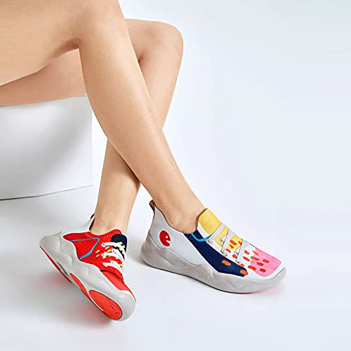 Women's Fashion Sneakers Lightweight Casual Slip Ons Comfortable Art Painted