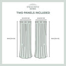 Home Curtains  Loha Linen Window Curtain Panel Pair, 54" x 108", Winter White