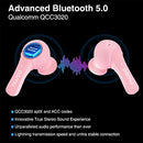 Bluetooth Headphones Padmate Wireless Earbuds with 4 Mics Earphones with Charging