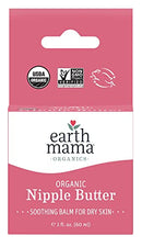 Organic Nipple Butter Breastfeeding Cream by Earth Mama | Lanolin-free, Safe for Nursing