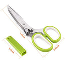 Herb Scissors, X-Chef Multipurpose 5 Blade Kitchen Herb Shears Herb Cutter