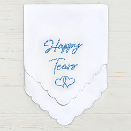 Mother Of The Bride Gifts Something Blue For Bride On Wedding Day Handkerchief