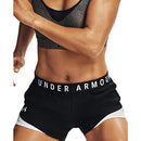 Under Armour Women's Play Up 3.0 Shorts , Black (002)/White , Medium