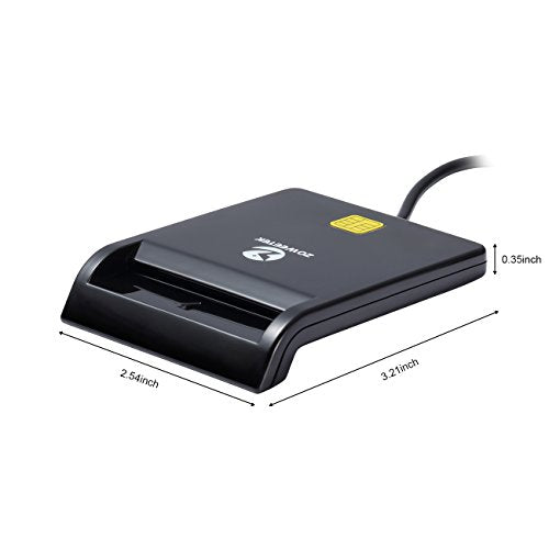 CAC Card Reader Military, Smart Card Reader DOD Military USB Common Access CAC, Compatible with Windows, Mac OS and Linux