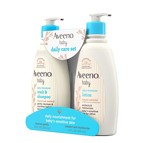 Aveeno Baby Gentle Moisturizing Daily Care Set, Natural Oat Extract