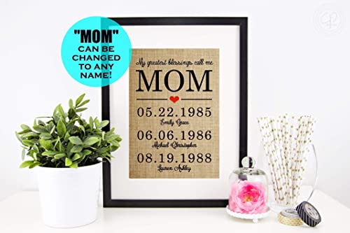 Personalized Christmas Gifts for Mom, Mother Daughter Gifts, Birthday, Anniversary