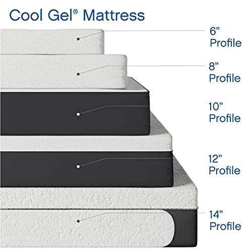 Cool Gel Ventilated Memory Foam 12-Inch Mattress | CertiPUR-US Certified | Bed-in-a-Box, Queen