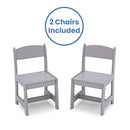 Kids Wood Table and Chair Set (2 Chairs Included) - Ideal for Arts & Crafts