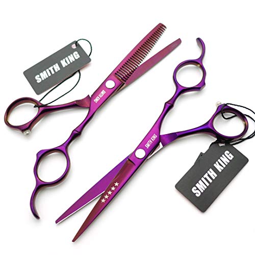 6.0 Inches Hair Cutting Scissors Set with Combs Lether Scissors Case,Hair cutting