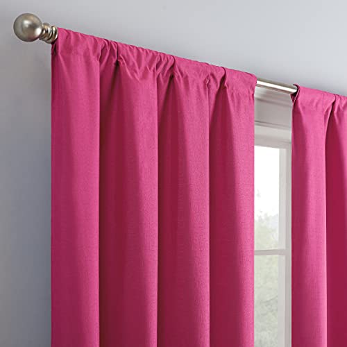Modern Blackout Thermal Rod Pocket Window Curtain for Bedroom or Living Room