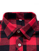 Men's Button Down Regular Fit Long Sleeve Plaid Flannel Casual Shirts