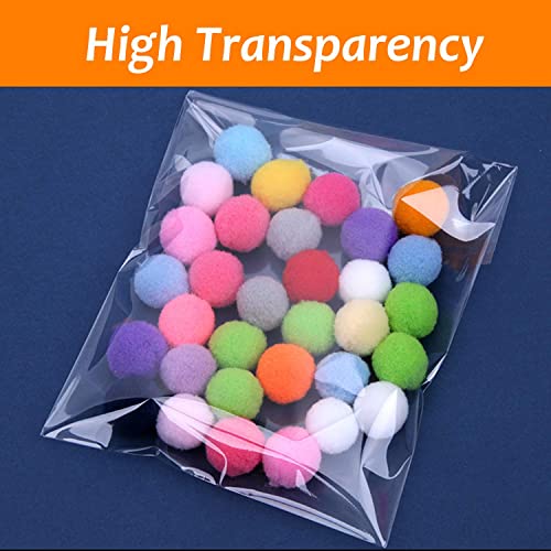 Clear Self Sealing Cellophane Bags,4x6 Inches 200 Pcs Cookie Bags Resealable